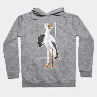 Stork Fishing Fisher Fishing rod Hoodie